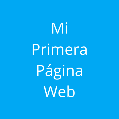 Logo de Mi Primera Página Web.